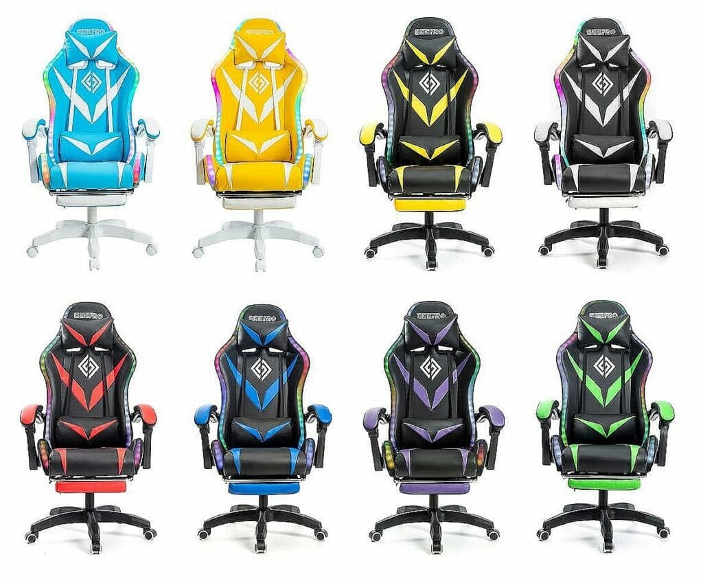 Gaming Chair Collection for Blue, Yellow, Black White, Green, Red, Purple