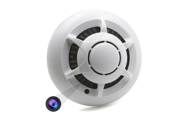 Smoke detector with a spy camera to monitor your home without being noticed